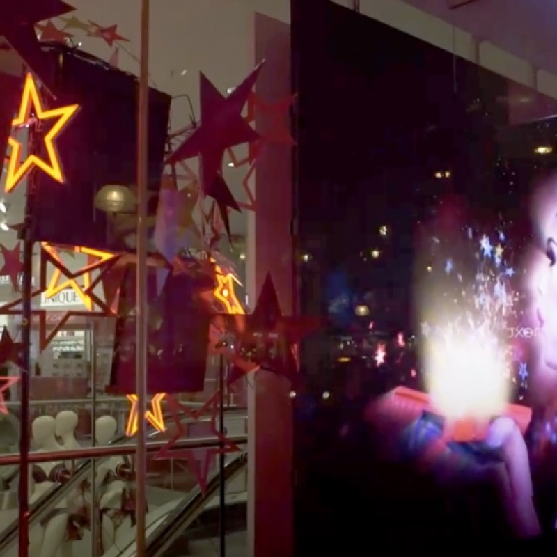 Retail Christmas Window in Oxford Street, London