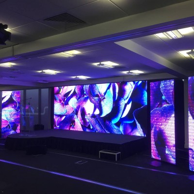 Stage set with 3.9 & 6.25 LED screens