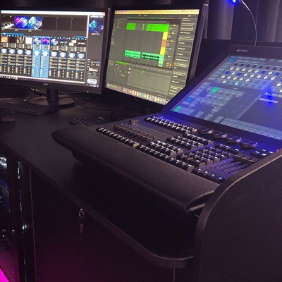 Studio control booth